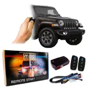 Remote Starter For Jeep Wrangler 2007-2018 | 2-Way Long Range Fobs | Plug & Play