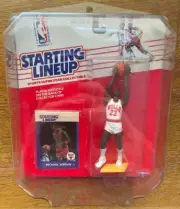 1988 Kenner Starting Lineup Michael Jordan Card + Rookie Figure Unopened Bulls