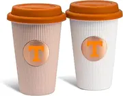 The Memory Company | Licensed NCAA 2-Pack Barista Cups w/Covers,Texas A&M University