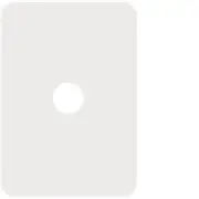 Hager Allure 1 Gang Switch Plate Matt White - WBHSP1-MW