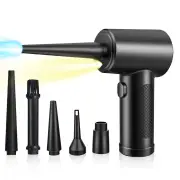 50000 RPM Cordless Portable Compressed Air Duster Rechargeable Wireless Electric Air Keyboard Electronics Cleaner Dust B