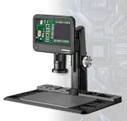 "Digital Microscope 1600X 12MP Camera Sensor Coin Microscope 7"" Touch LCD Microscope with Wired Remote 28 LED Fill Lights"
