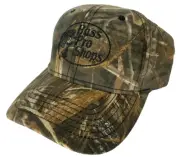 NEW! BASS PRO SHOPS Men's Real Tree MAX-5 Snap Back Ball Cap/Hat-Print/Black