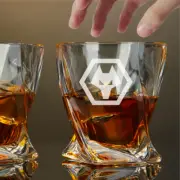 Custom Engraved Wolverhampton Wanderers Whiskey Glass 10 oz Twisted Rocks Glass