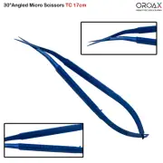 TC 30° Micro Surgical Scissors 17cm Ideal for Fine Tissue Dissection and Surgery