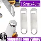 UP 10pcs Stainless Steel Speed Bottle Opener Flat Bar Blade Cap Remover Can Beer