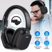 Wireless Headphones Bluetooth Headset Noise Cancelling Over Ear With Microphone