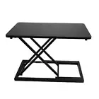 AU (Black)Standing Computer Lift Table 7 Gears Folding Laptop Desk Elevating Fra