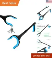 Rotating 19" Aluminum Reacher Grabber Tool for Easy Pick-Up - Lightweight