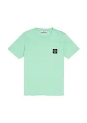 Stone Island Kids Logo Cotton T-shirt (6-8 Years) - Green Light - 08YR (8 Years) 08YR (8 years)