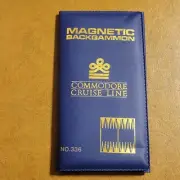 Vintage Commodore Cruise Lines Magnetic Backgammon Set No. 336 New Hong Kong