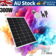12V 300W Solar Panel Mono Solar Power Home Caravan Camping Power Charger Battery