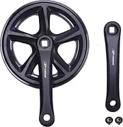 PROWHEEL 42T Bike Crankset,152MM/160MM/165MM/170MM/175MM Bike Crank Arm Set,Double ChainWheel and Replacement Chain Guard,Compatible with City Bike,MTB,Electric Bicycle,Cargo,Folding Bike