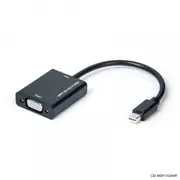 Connect Cable Male Mini DisplayPort to Female VGA Adapter Connector 20cm Black