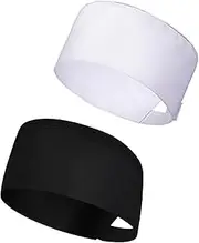 [Santdag] 2 Adjustable Chef Hats Suitable for Both Men and Women, Sushi Bean Chef mesh hat with Breathable mesh hat, Suitable for Kitchen and Cooking Services(Black, White)