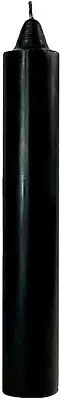 SPELL & RITUAL CANDLES BLACK/NEGRO 9" X 1.5" (WICCA, PAGAN &, MAGICK)