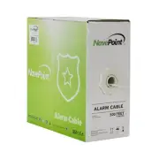 Security Burglar Alarm Cable 22/4 22AWG Unshielded Wire 500ft White 3-Pack