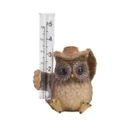 Stable Owl Garden Decoration Gardening Supplies Gnome Raingauge