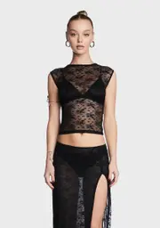 [Lioness] Uno Sheer Tie Top