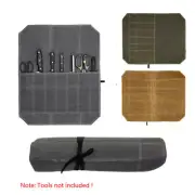 7 Slots Portable Chef Bag Kitchen Cooking Tools Roll Bag Storage Pockets