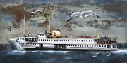 Titanic Ship Boat Cruise Ocean liner Metal 3D Wall Art Mixed Media Painting NR