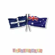 Eureka & Aussie Flag sticker 180mm quality water & fade proof vinyl