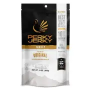 Perky Jerky Original Turkey Jerky 14oz - Low Sodium - 10g Protein per Serving...