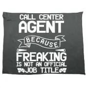 Call Center Agent Because Freaking - Funny Microfiber Gym Sports Towels Towel