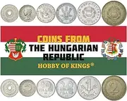 6 Coin Set from Hungary | 2 5 10 20 Filler 1 2 Forint | Dove | Olive Branch | Circulated 1950-1966