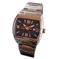 在飛比找ETMall東森購物網優惠-GENBUX不鏽鋼方形中性腕錶-黑
