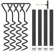 Ground Anchor screw Corkscrew Tie Down Straps tent trampoline stakes large 13"