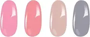 Gel Nail Polish Set Long Lasting Top Base Coat Four Colors Applicable for Manicure