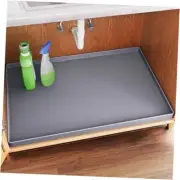 Waterproof Under Sink Mat - Shelf Liner for Kitchen & 34" x 22" Dark Gray