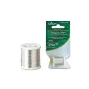 (1) Clover Kantan Couture Bead Embroidery Thread - SILVER beading Thread