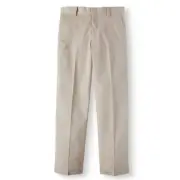 George Boys School Uniform Flat Front Pants (Little Boys & Big Boys) WARM BEIGE