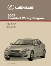 2007 Lexus IS 350, IS 250 Wiring Diagrams Schematics Layout Factory OEM