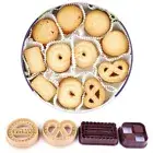 4Pcs Square Round Cookie Biscuit Cutter Set Bread Fondant Cake Mold Baking To QH