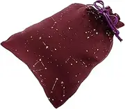 DECOMELODY Soft Flocking Card Bag Portable Travel Tools Pouch Secure Drawstring Closure for Cards Jewelry