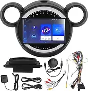 Brilluxa 9in Multimedia Player, GPS Navigation Bluetooth Screen Compatible with Android 10.0 Operating System, Car Audio Display, Vehicle Navigation Unit (2+32G)