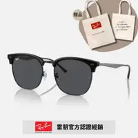 在飛比找ETMall東森購物網優惠-【RayBan 雷朋】眉型偏光太陽眼鏡(RB4418D-67