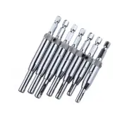 7 Pcs Hole Dilating Drill Hinge Drill Bit Woodworking Drill Bit