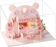 GARVALON Mini Birthday House Model Assemble Villa Toy Boys and Girls Educational for Special Days