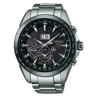 在飛比找Yahoo奇摩購物中心優惠-SEIKO精工AstronGPS對時大視窗日期時尚腕錶-黑S