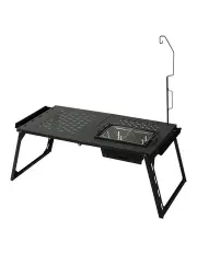 [Levede] Multifunctional Portable Camping Table in Black