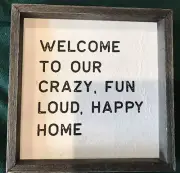 2021 MUD PIE Home Wall Plaque 10” x 10”