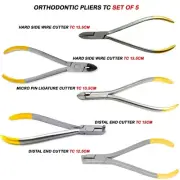 Dental Orthodontic Pliers Micro Pin Ligature Hard Wire Side Distal End Cutters