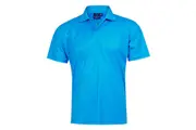 Winning Spirit Mens CoolDry Polo Shirt PS81 - Cyan