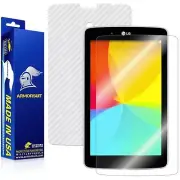 ArmorSuit LG G Pad 8.0Shield Screen Protector + White Carbon Fiber Skin USA