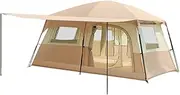 Travel Camping Tent with 2 Rooms Large Family Cabin Tent Breathable and Rainproof for Camping Hiking Backpacking Beach
