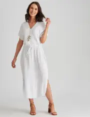 Katies Embroidered Midi Dress